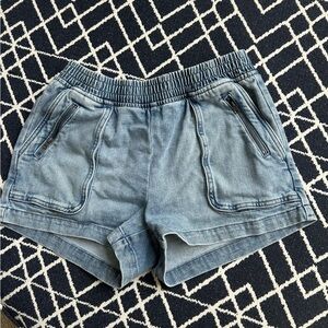 Aerie Light Blue Jean Shorts